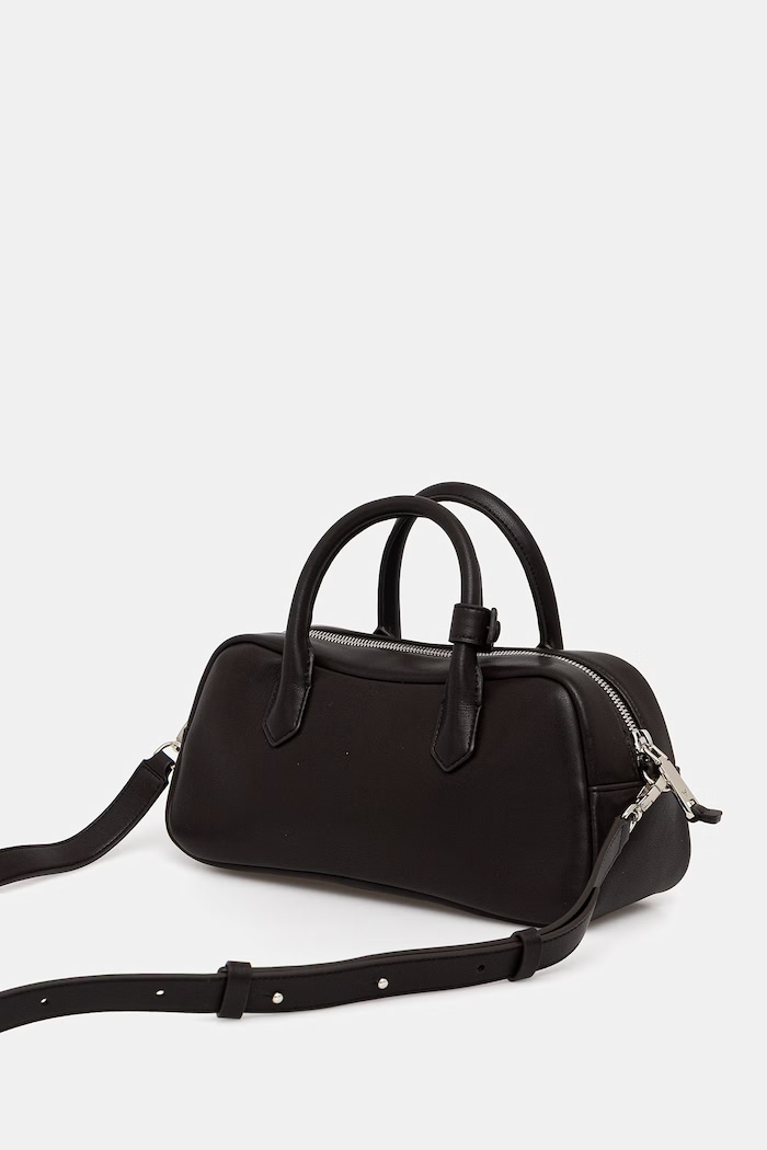 Akcesoria Emporio Armani torebka skórzana EW003824.AF18673 brązowy