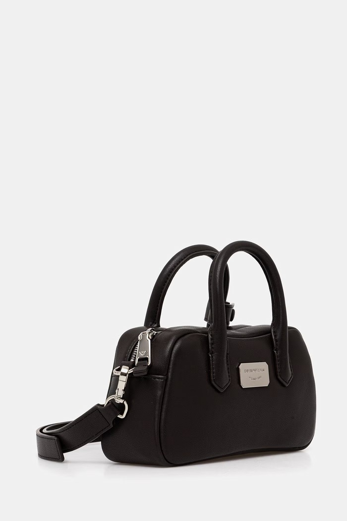 Kožená kabelka Emporio Armani EW003825.AF18673 hnedá SS26