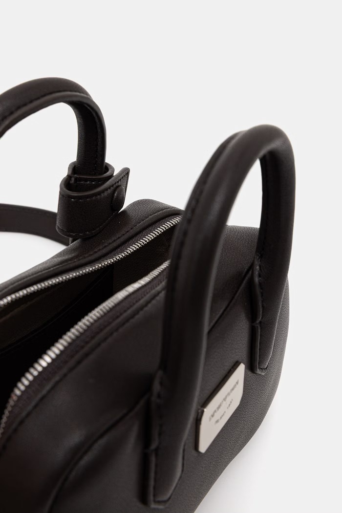 Kožená kabelka Emporio Armani hnedá EW003825.AF18673