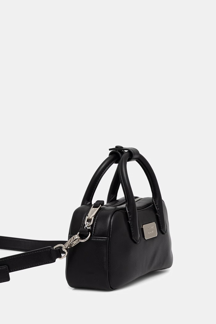 Kožená kabelka Emporio Armani EW003825.AF18673 čierna SS26