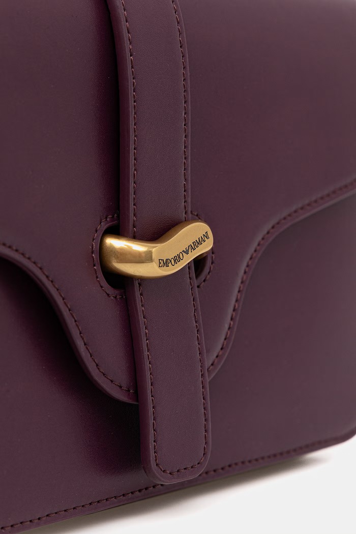 Torebka crossbody damska skórzana Emporio Armani EW004419.AF25356 fioletowy