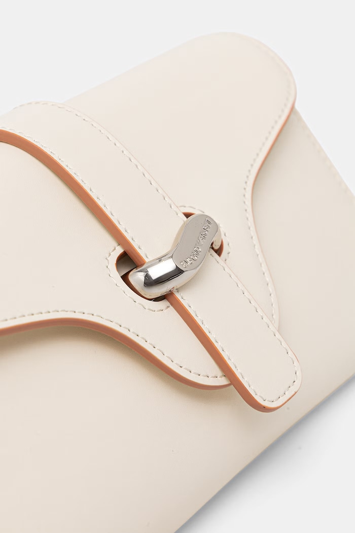 Emporio Armani torebka skórzana beżowy EW004420.AF25356