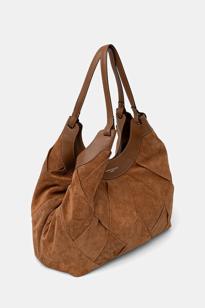 Semišová kabelka Gianni Chiarini DUA BS.12350.INT.CM hnedá SS26