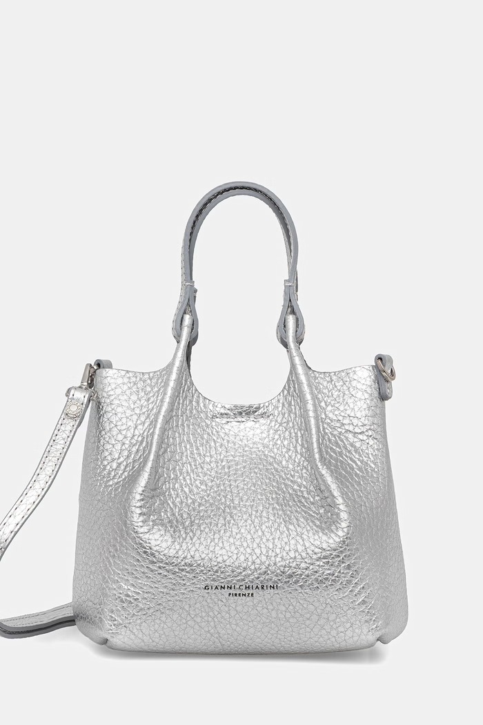 Gianni Chiarini χιαστί γυναικεία δερμάτινη DUA ασημί BS.9718.RNGDBL.T.U.