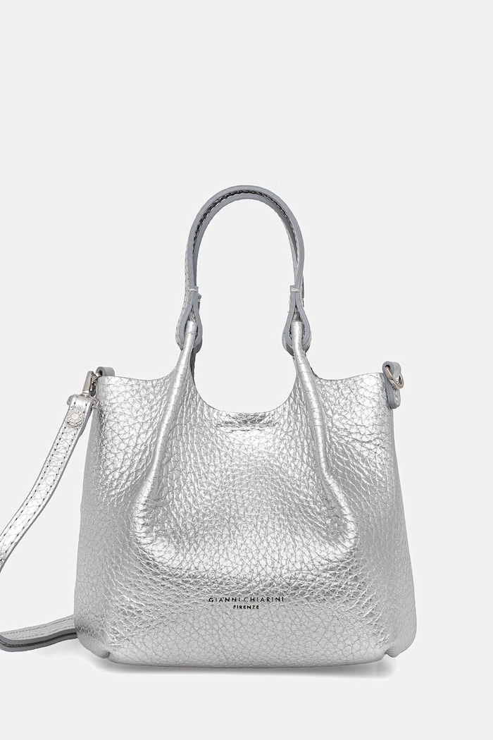 Gianni Chiarini χιαστί γυναικεία δερμάτινη DUA ασημί BS.9718.RNGDBL.T.U.