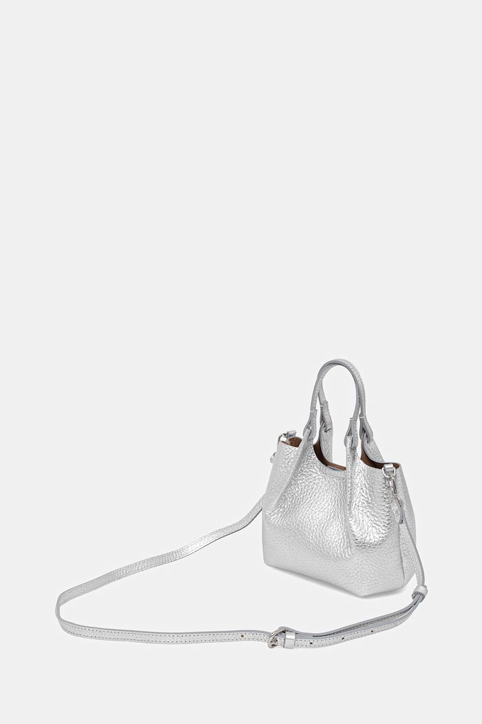 Αξεσουάρ Gianni Chiarini χιαστί γυναικεία δερμάτινη DUA BS.9718.RNGDBL.T.U. ασημί