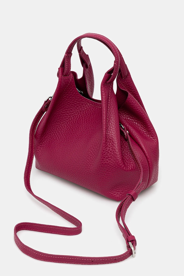 Dodatki Gianni Chiarini crossbody torbica ženska usnjena DUA BS.9719.RNGDBL.T.U. roza