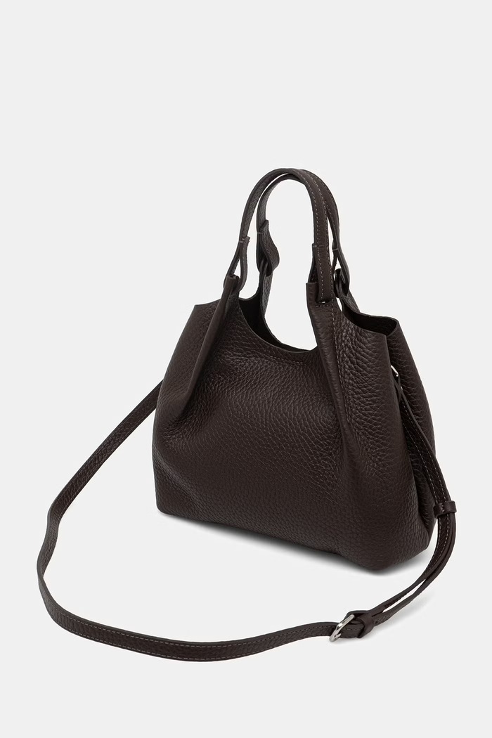 Dodatki Gianni Chiarini crossbody torbica ženska usnjena DUA BS.9719.RNGDBL.T.U. rjava