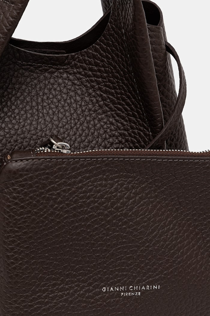 Gianni Chiarini crossbody torbica ženska usnjena DUA BS.9719.RNGDBL.T.U. rjava