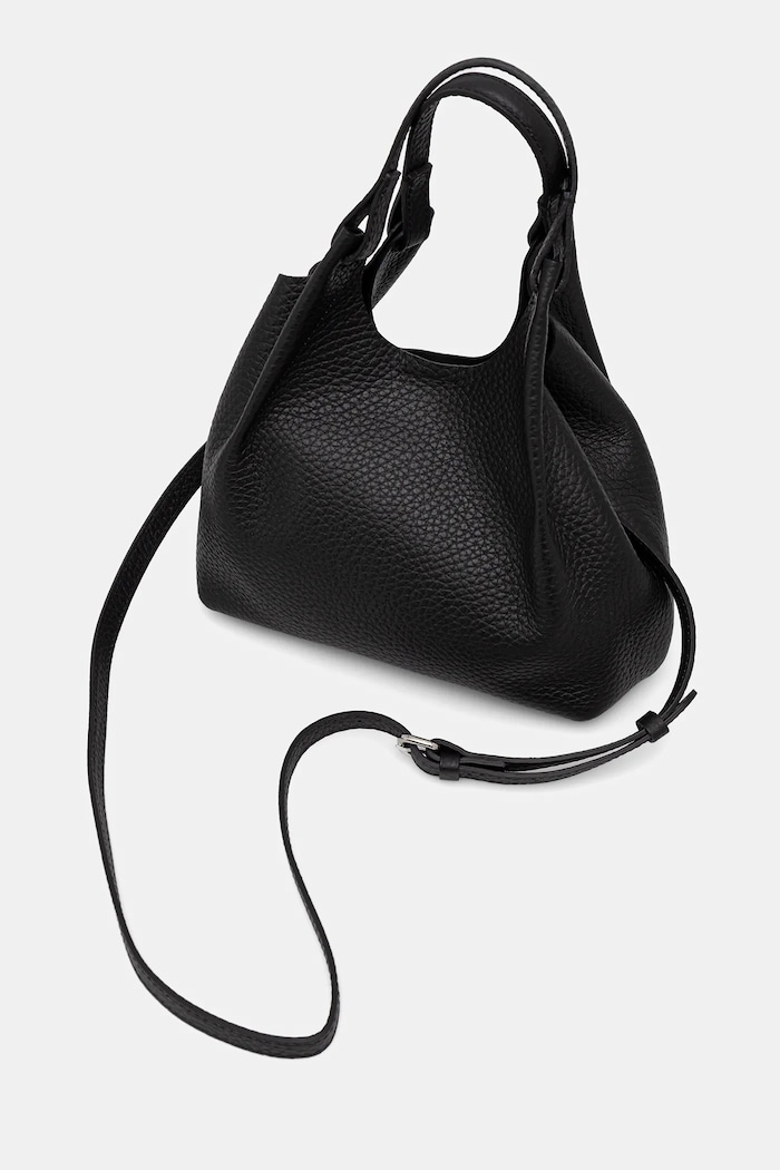 Dodatki Gianni Chiarini crossbody torbica ženska usnjena DUA BS.9719.RNGDBL.T.U. črna