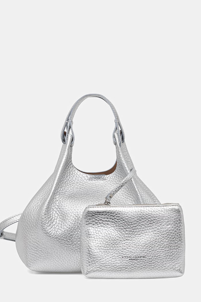Gianni Chiarini χιαστί γυναικεία δερμάτινη DUA ασημί BS.9719.RNGDBL.T.U.