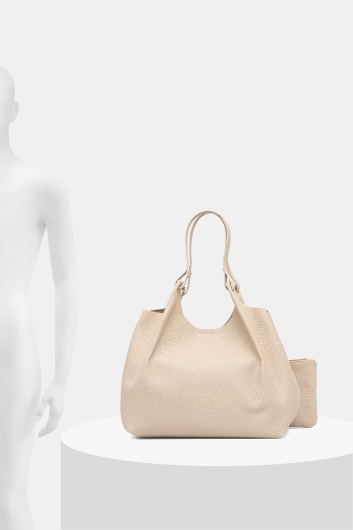Gianni Chiarini torebka shopper damska skórzana DUA BS.9720.RNGDBL.T.U beżowy