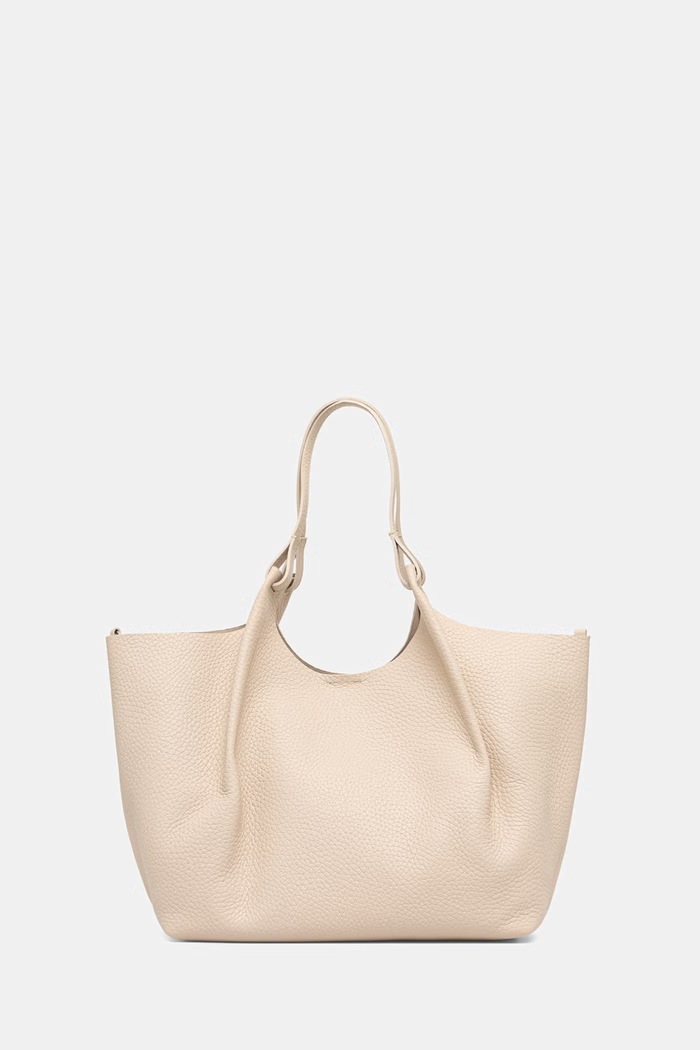Akcesoria Gianni Chiarini torebka shopper damska skórzana DUA BS.9720.RNGDBL.T.U beżowy