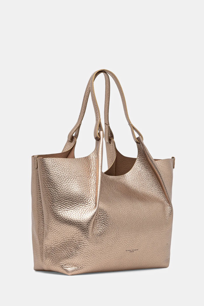 Gianni Chiarini kabelka typu shopper dámska kožená DUA BS.9720.RNGDBL.T.U zlatá SS26