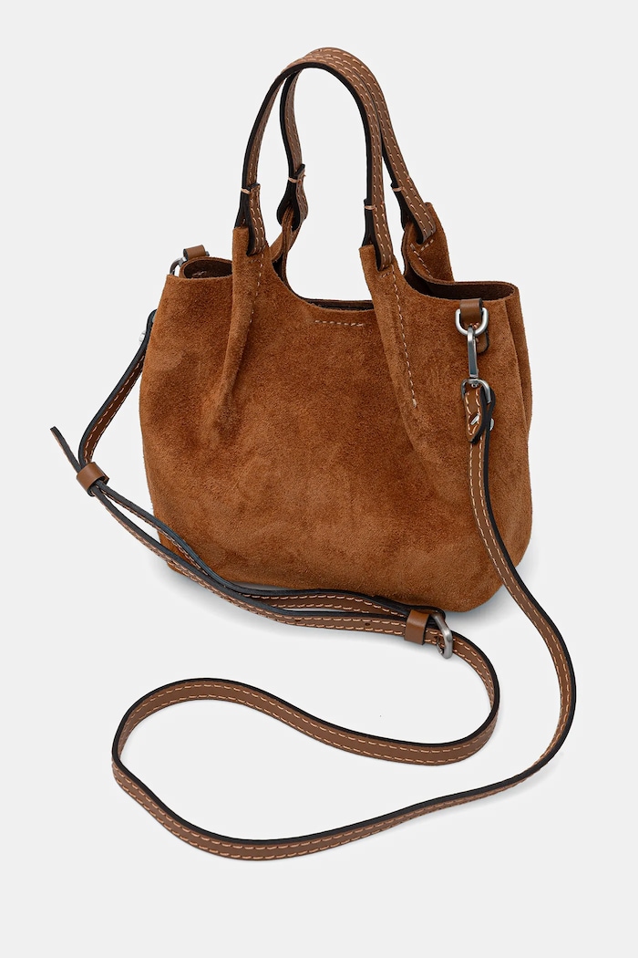 Doplňky Gianni Chiarini hobo kabelka dámská semišová DUA BS.9778.CM.PL hnědá