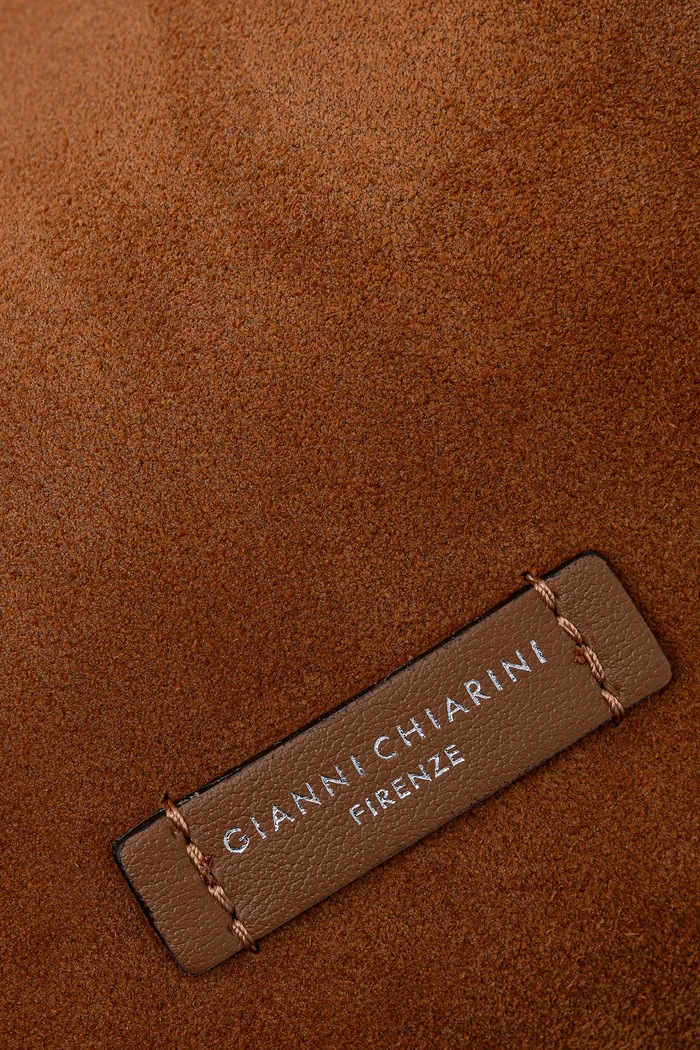 Gianni Chiarini hobo kabelka dámská semišová DUA BS.9778.CM.PL hnědá