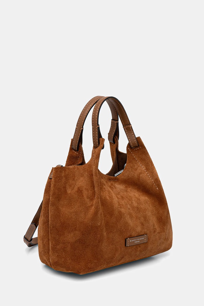 Gianni Chiarini torebka zamszowa DUA BS.9779.CM.PL brązowy SS26