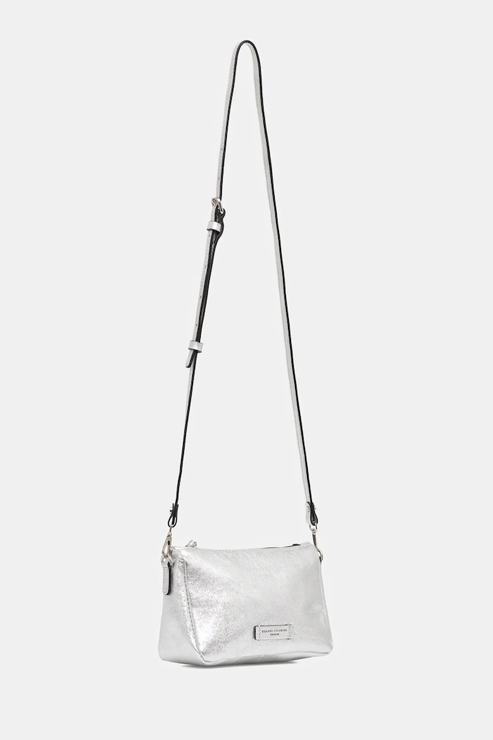 Gianni Chiarini poșetă de piele NORA POUCH BS.10224.VNCMET argintiu SS26
