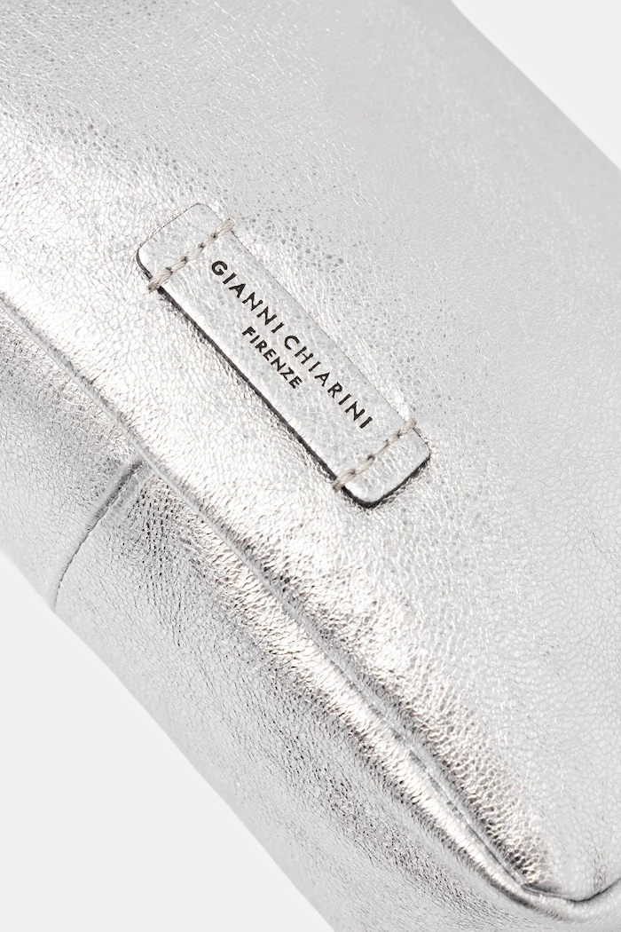Gianni Chiarini poșetă de piele NORA POUCH argintiu BS.10224.VNCMET