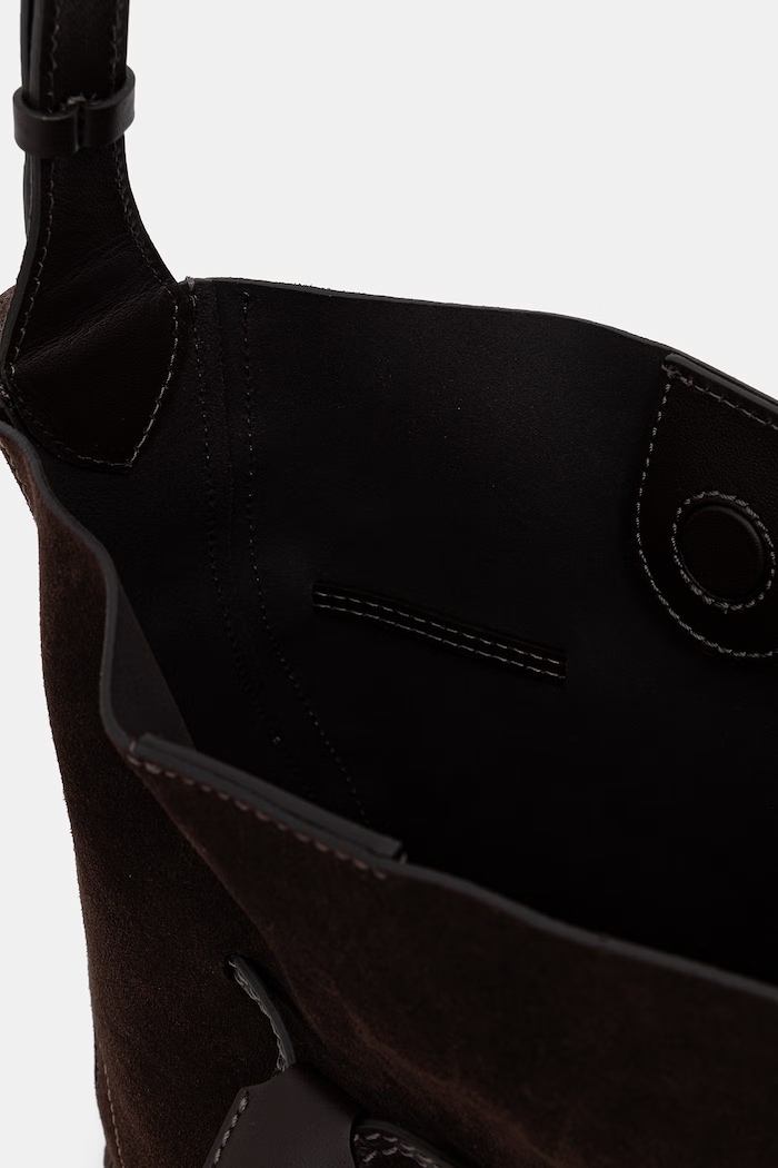 Gianni Chiarini μικρή τσάντα γυναικεία δέρμα σουέτ SIENNA καφέ BS.11786.CM.PL