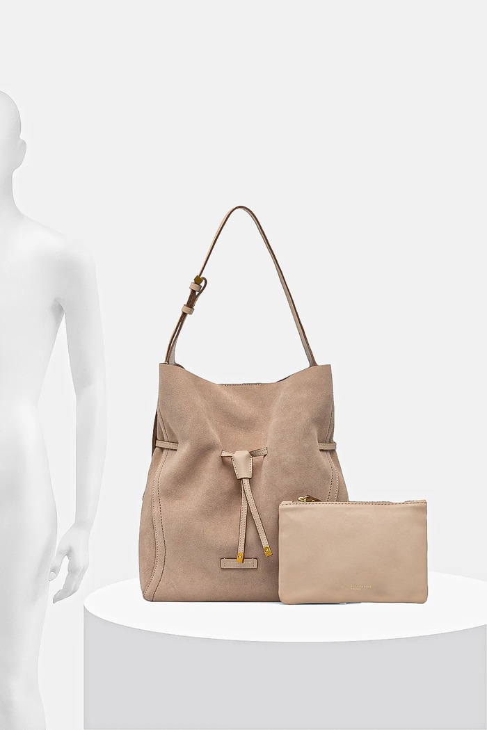 Semišová kabelka Gianni Chiarini SIENNA BS.11787.CM.PL