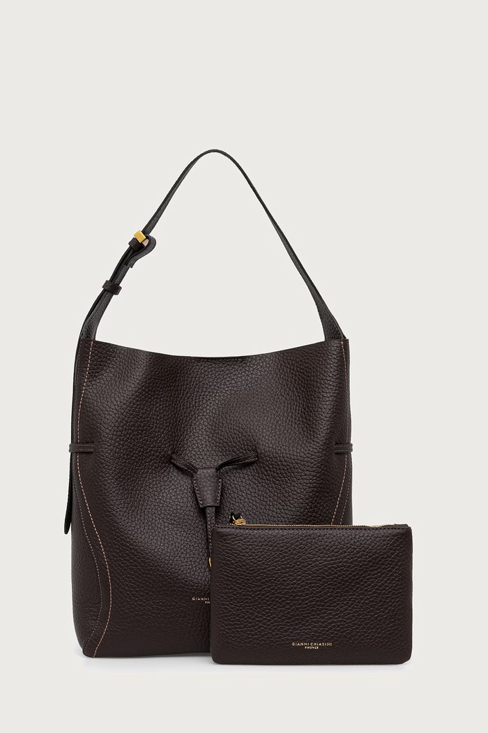 Gianni Chiarini torebka shopper damska skórzana SIENNA brązowy BS.11787.RNGDBL.T.U.