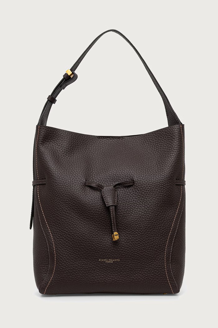 Gianni Chiarini torebka shopper damska skórzana SIENNA BS.11787.RNGDBL.T.U. brązowy SS26