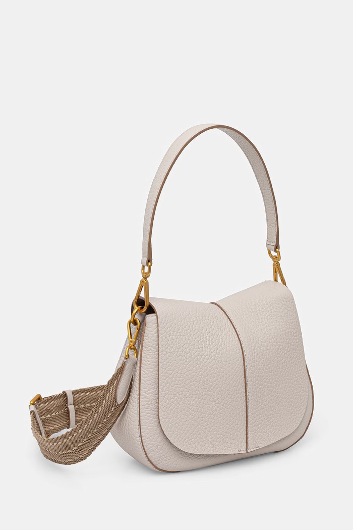 Gianni Chiarini geantă crossbody pentru femei, din piele HELENA ROUND BS.11086.TKL.NAMCP bej SS26