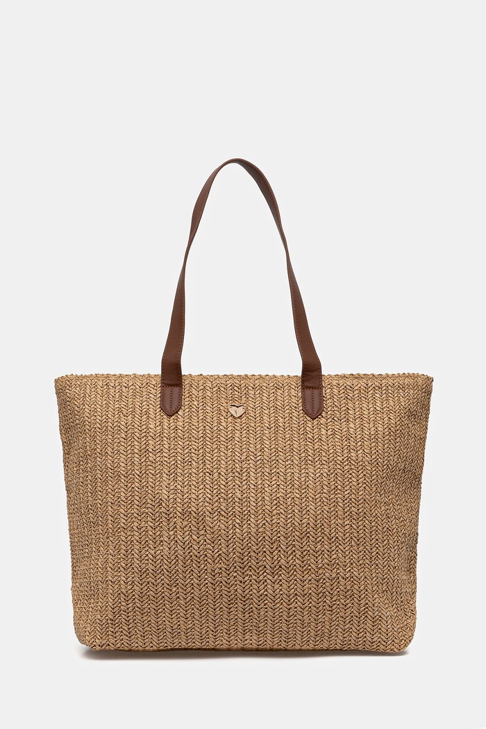 Twinset shopper torba ženska pletena Ustreza A4 bež 261LB7BBB