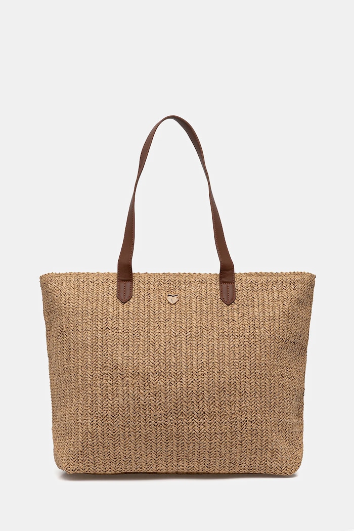 Twinset shopper torba ženska pletena Ustreza A4 bež 261LB7BBB