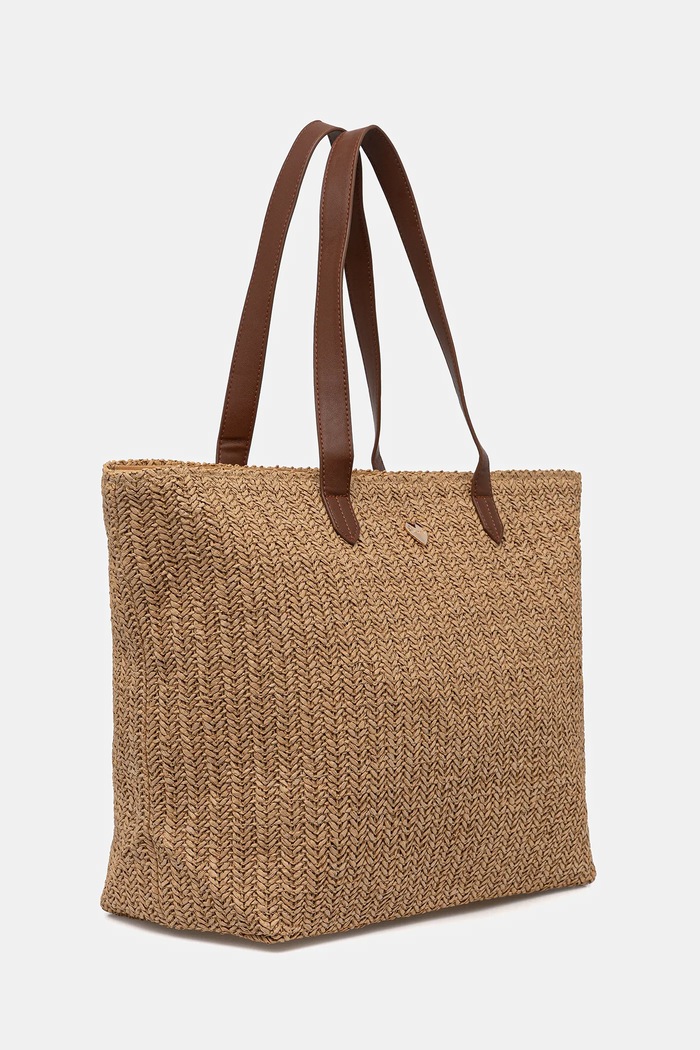 Twinset shopper torba ženska pletena 261LB7BBB bež SS26