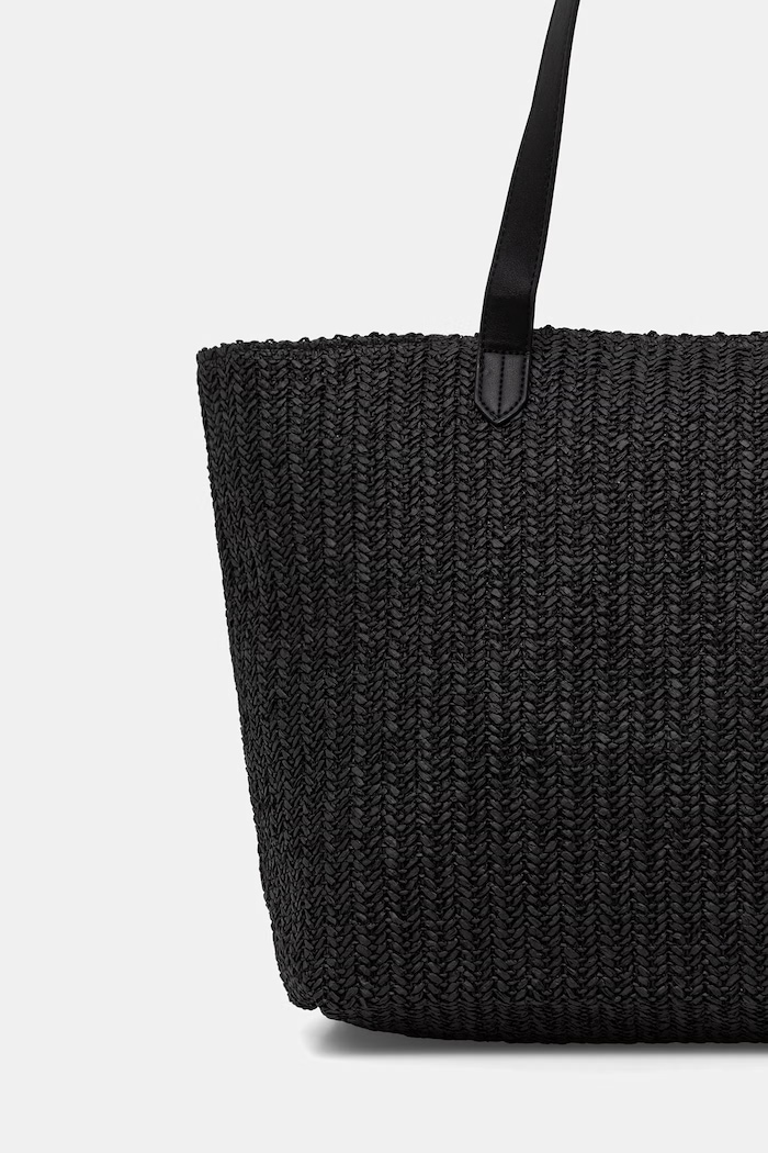 Αξεσουάρ Twinset shopper γυναικεία πλεγμένη 261LB7BBB μαύρο