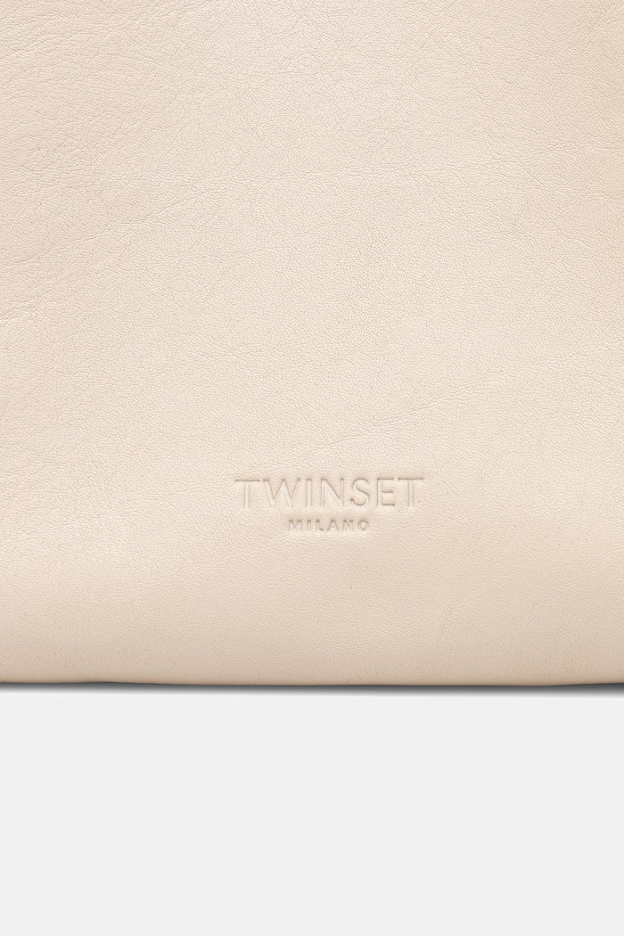 Twinset poșetă de piele bej 261TB7132
