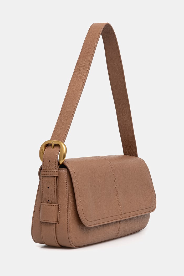 Twinset poșetă de piele 261TB7120 maro SS26