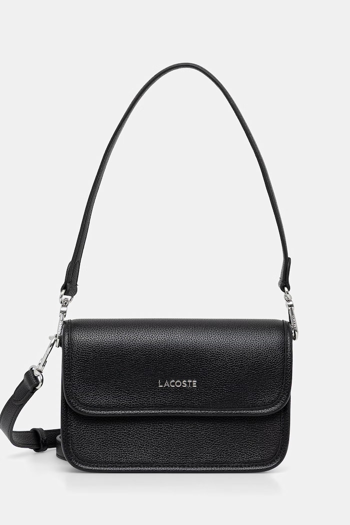 Kabelka Lacoste imitácia kože čierna NF5147EG