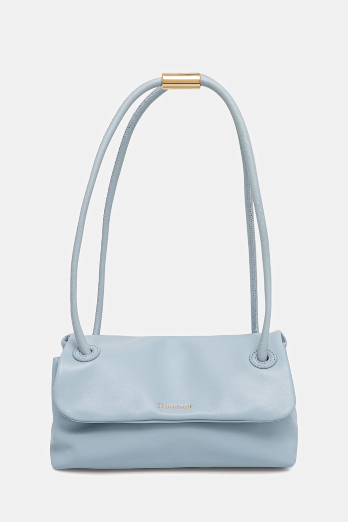 Trussardi shopper torba ženska usnjena Ne ustreza A4 modra Z610E006437N