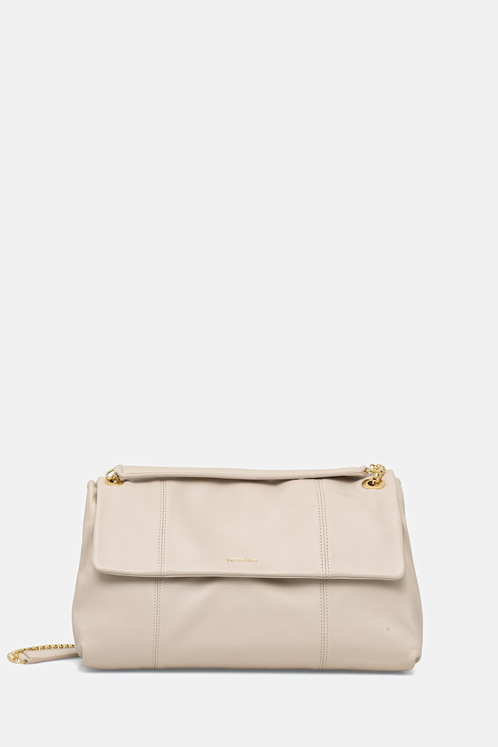 Trussardi poșetă de piele uni bej Z611E206558N