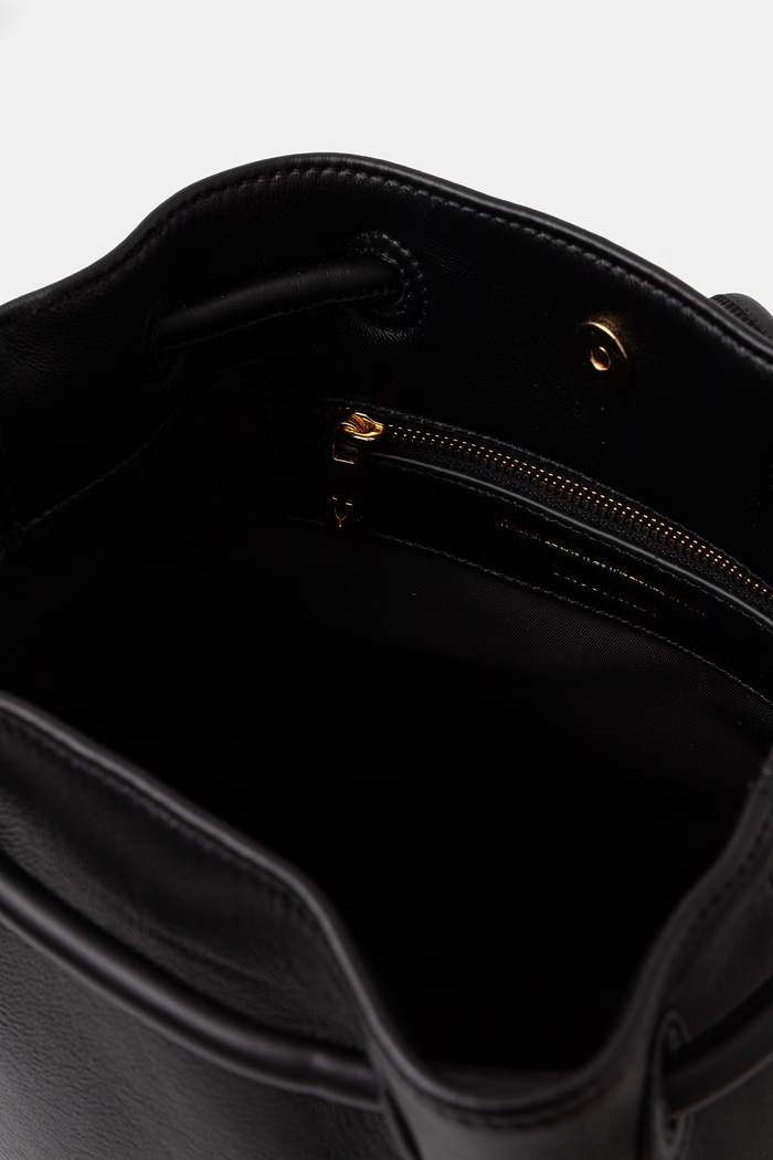 Kožený ruksak Trussardi Z617E006563N čierna