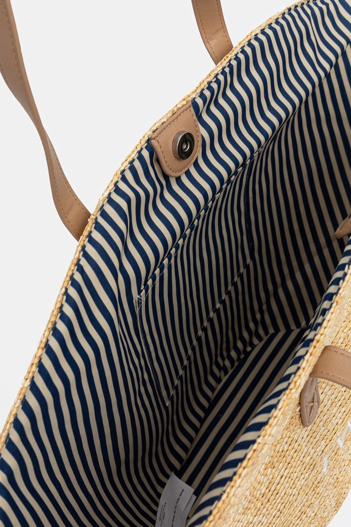 Twinset torba za plažu za žene pletena 261LM8AHH bež