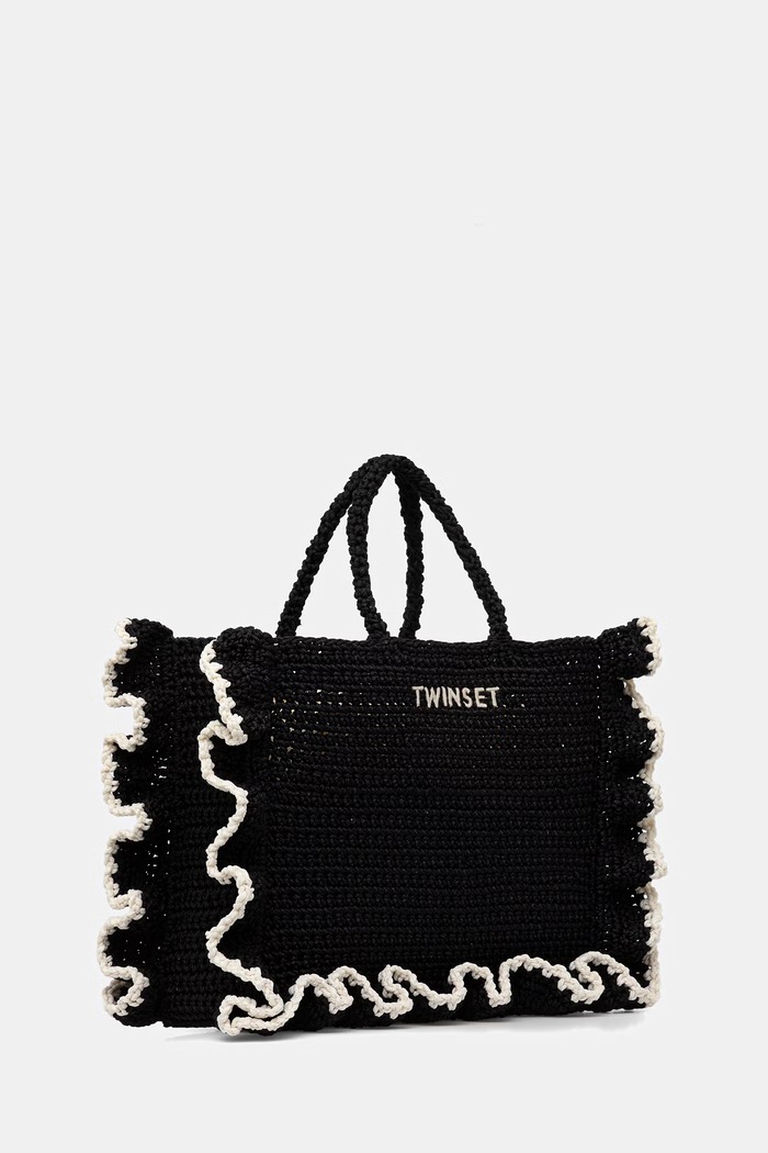 Twinset Shopper γυναικεία πλεκτή 261TD8290 μαύρο SS26