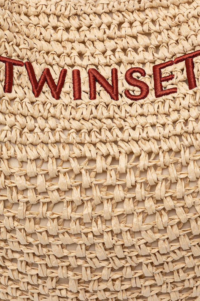 Twinset Plážová kabelka dámska pletená béžová 261TD8310