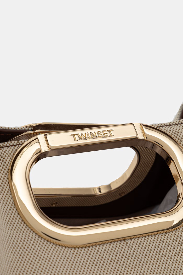 Twinset чанта тип хобо дамска бежов 261TD8160
