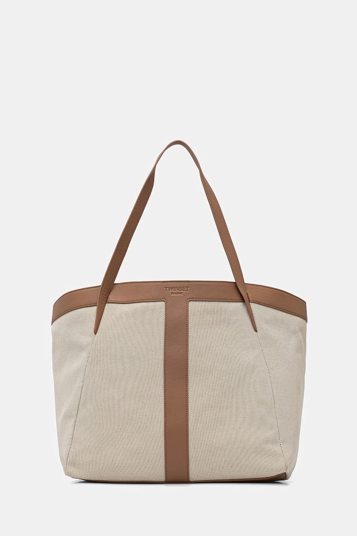 Twinset kabelka typu tote dámska béžová 261TD8530