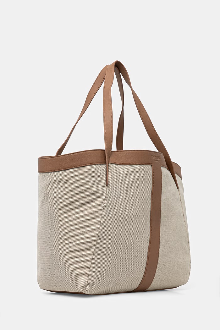 Twinset kabelka typu tote dámska 261TD8530 béžová SS26
