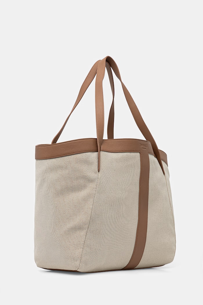 Twinset kabelka typu tote dámska 261TD8530 béžová SS26