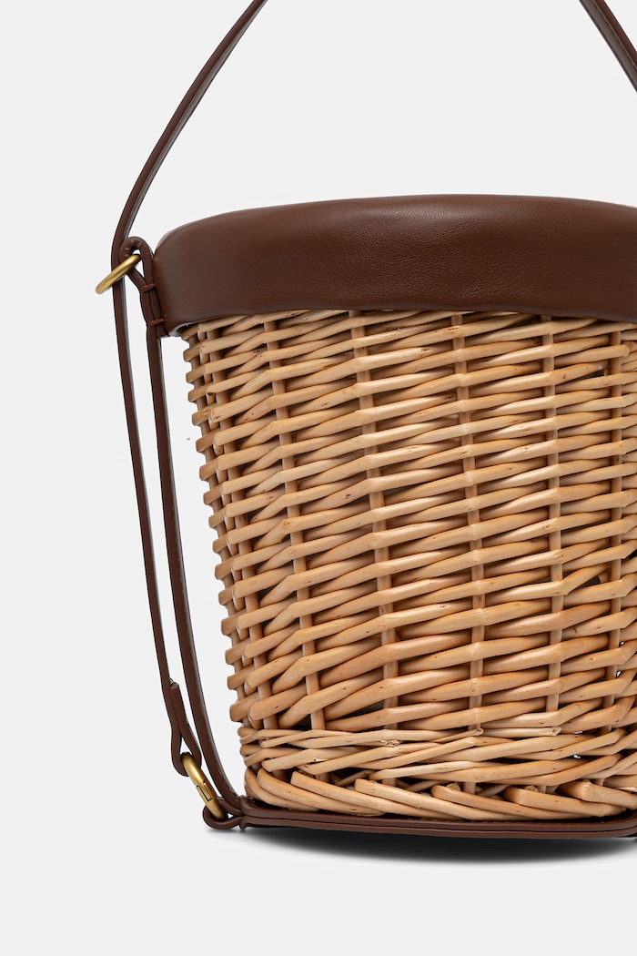 Doplňky Twinset košíková kabelka dámská 261TD8253 béžová