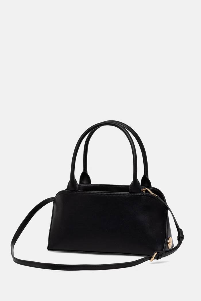 Twinset Чанта tote дамска от имитация на кожа черен 261TD8141