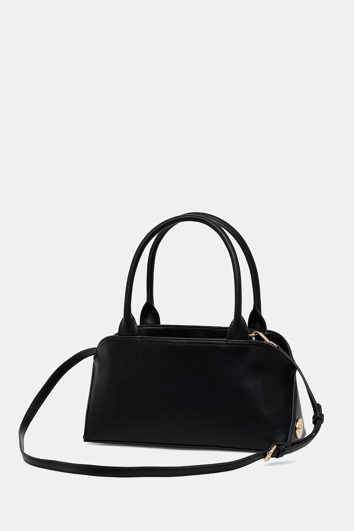 Twinset Чанта tote дамска от имитация на кожа черен 261TD8141