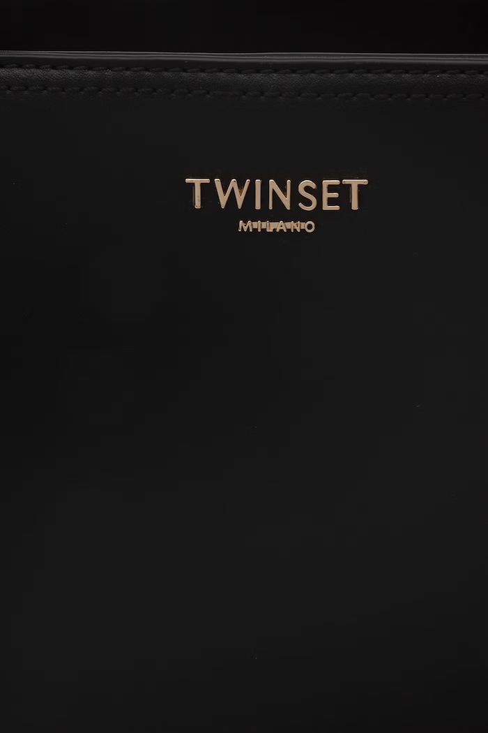 Twinset Чанта tote дамска от имитация на кожа 261TD8141 черен