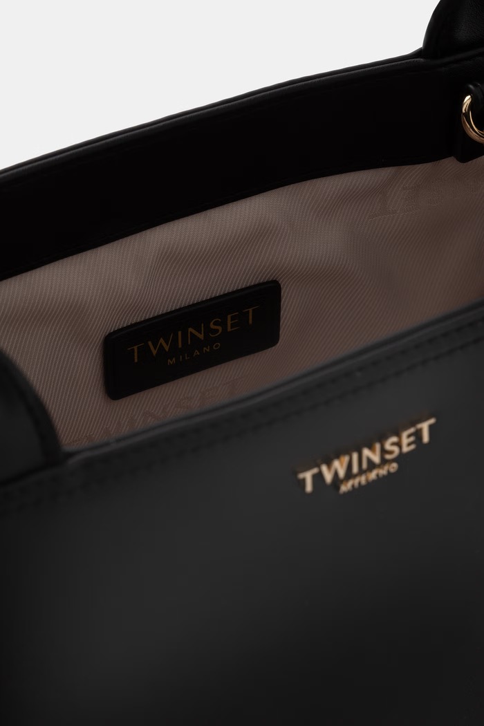 Twinset Чанта tote дамска от имитация на кожа 261TD8141